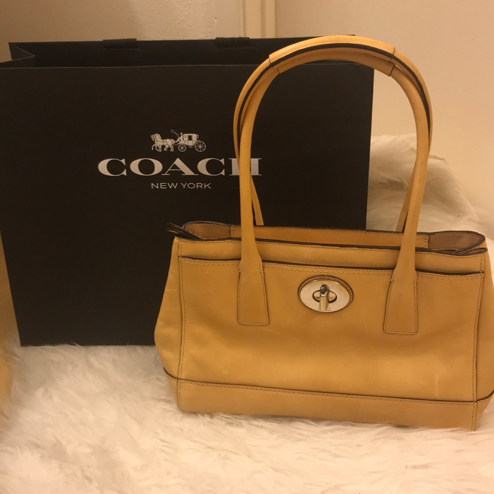 Coach Tan Leather Handbag